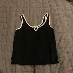 Black and white tank top